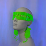 Milky Neon Green Dot Visor